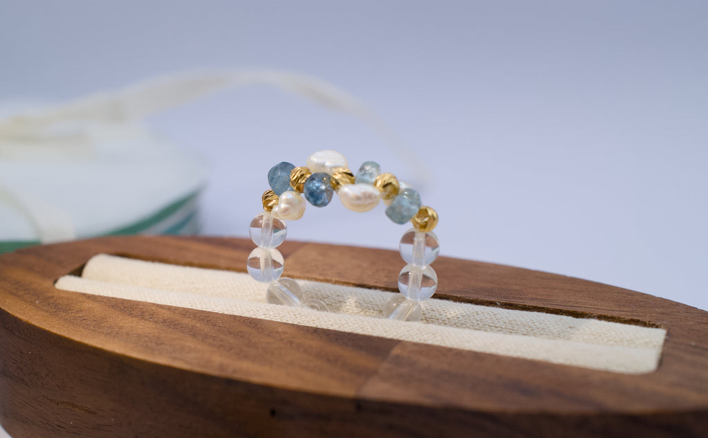 Aquamarine Solace Ring