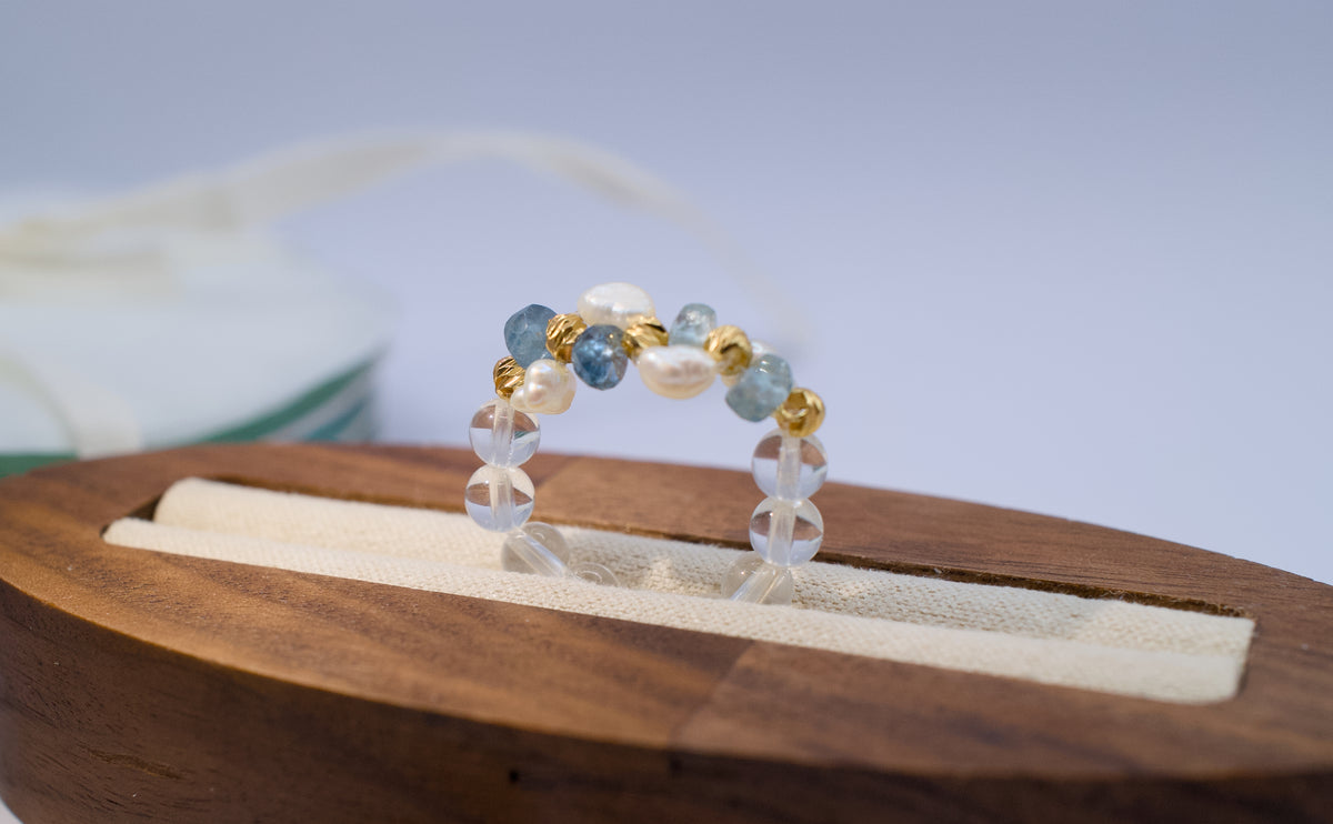 Aquamarine Solace Ring