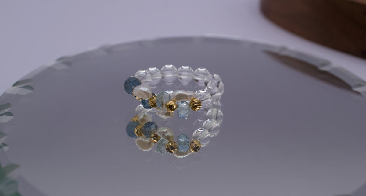 Aquamarine Solace Ring