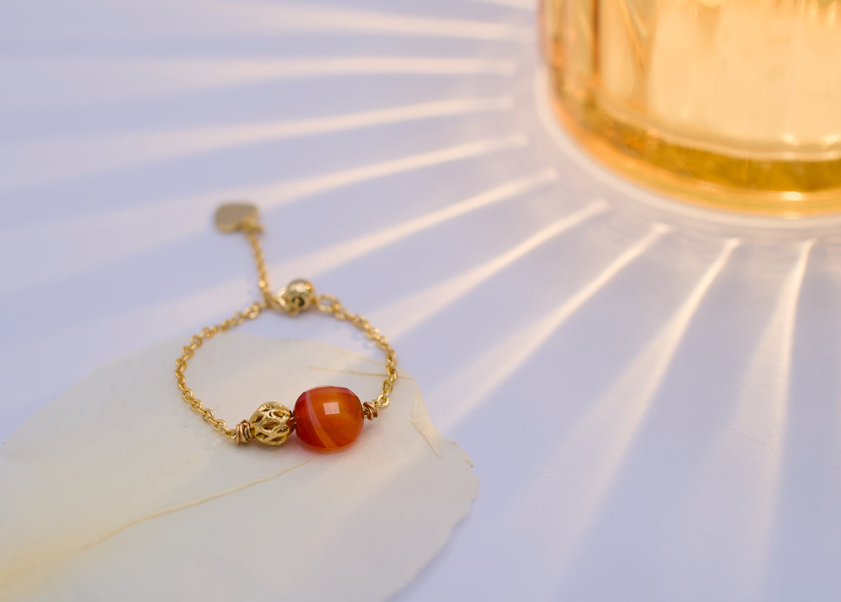 Carnelian Sparkle Ring