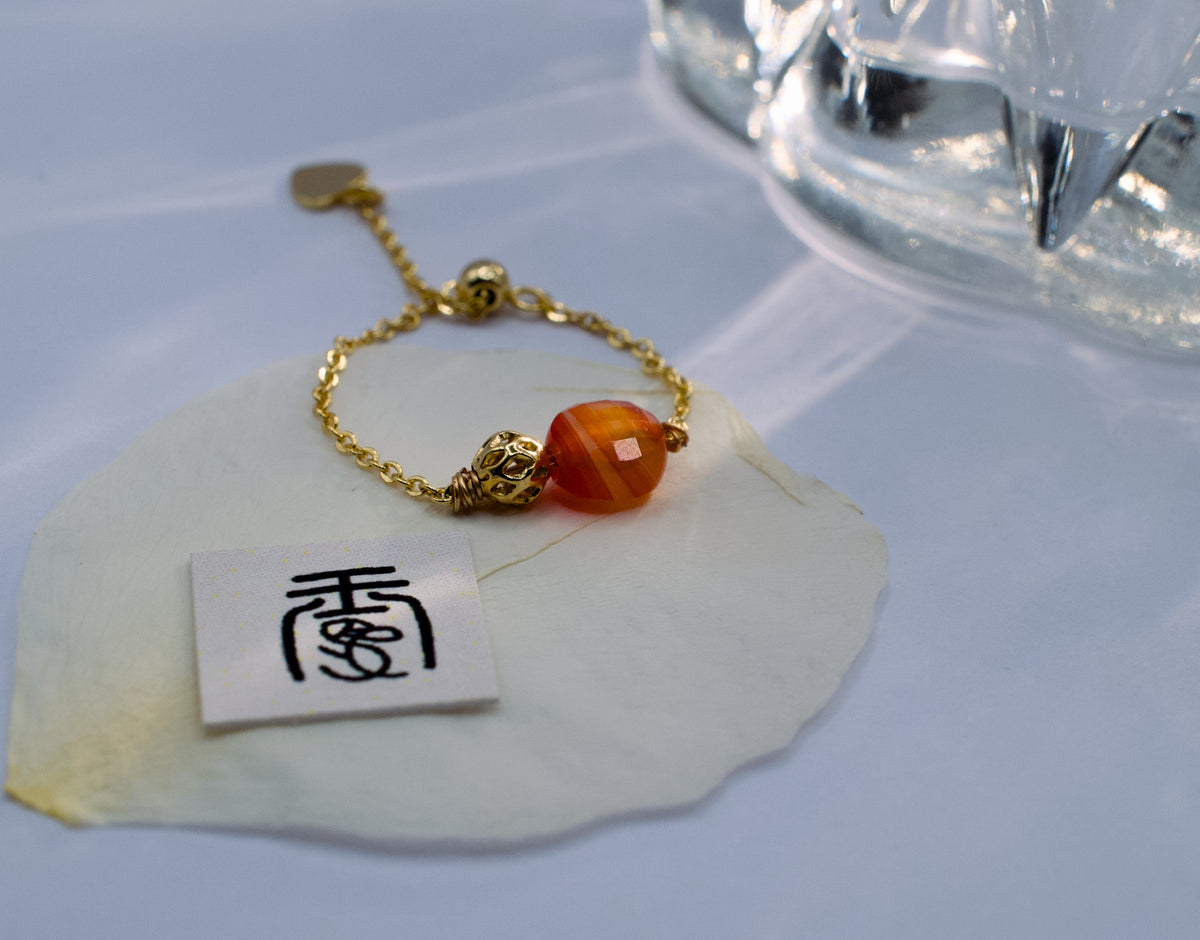 Carnelian Sparkle Ring